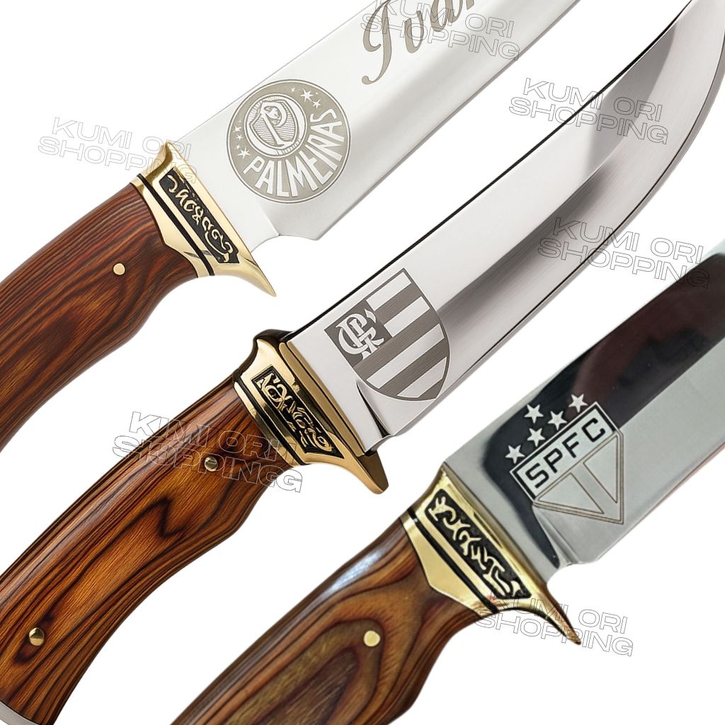 Faca Para Churrasco Profissional Luxo Personalizado Seu time